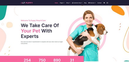 LT Puppy - Responsive Pet Shop Joomla 4 Template