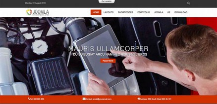 Mx-joomla140 - Car Repair Mechanic Sites Joomla Template