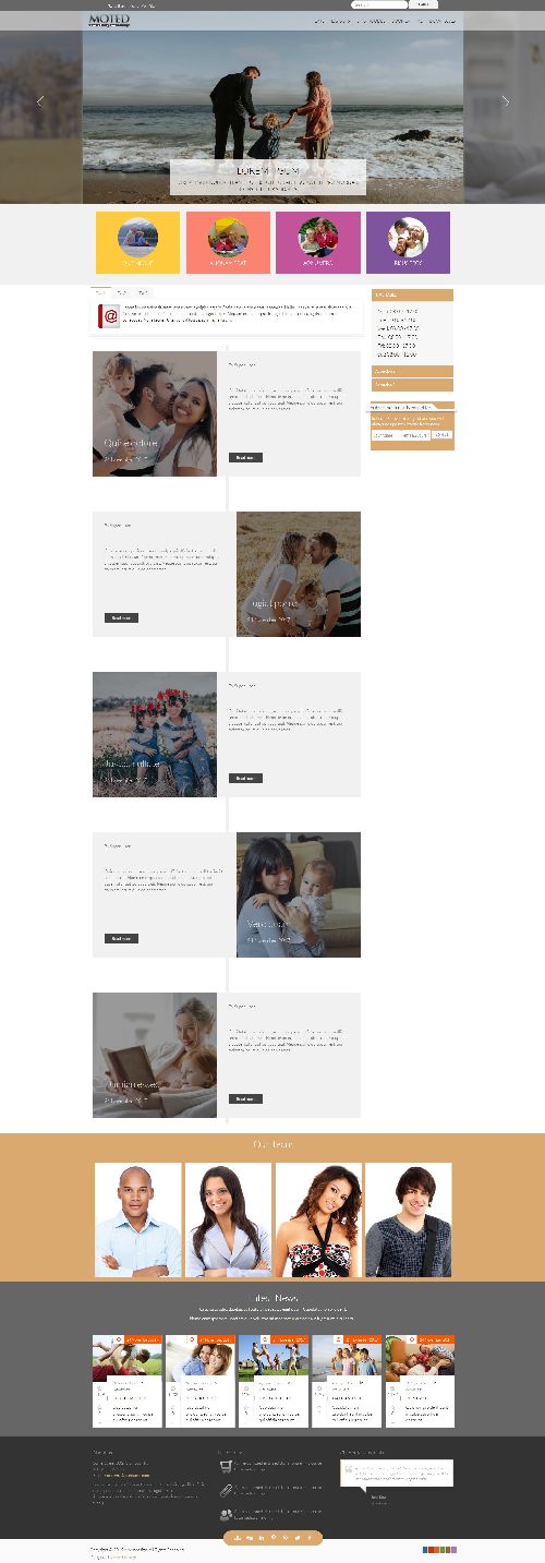Ol Moted - Joomla Template for Family Center Websites