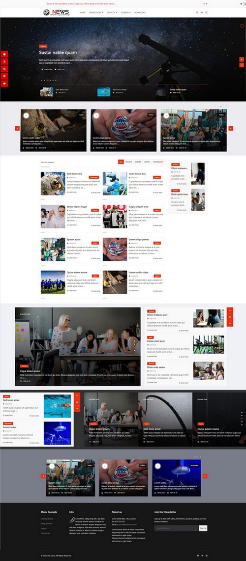 News - News Magazine Online Portal Joomla Template