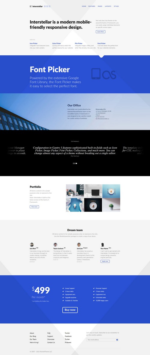 Interstellar - Joomla 4 Template for Business and Companies