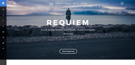 Requiem - Joomla 4 Template for Creative, Traveller, Blogger