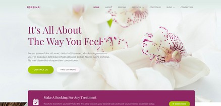 RSReina! - Spa and Beauty services Joomla Template