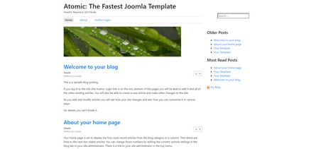 Atomic - Skeleton template for Joomla 3 and Joomla 4