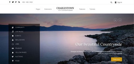 Charlestown - Township or City Council Joomla 4 Template