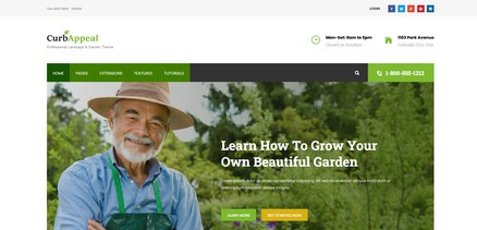 Curb Appeal - Joomla 4 Template for gardening, landscaping