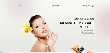 Samba Spa - Massage, Spa, Beauty Salon Joomla 4 Template