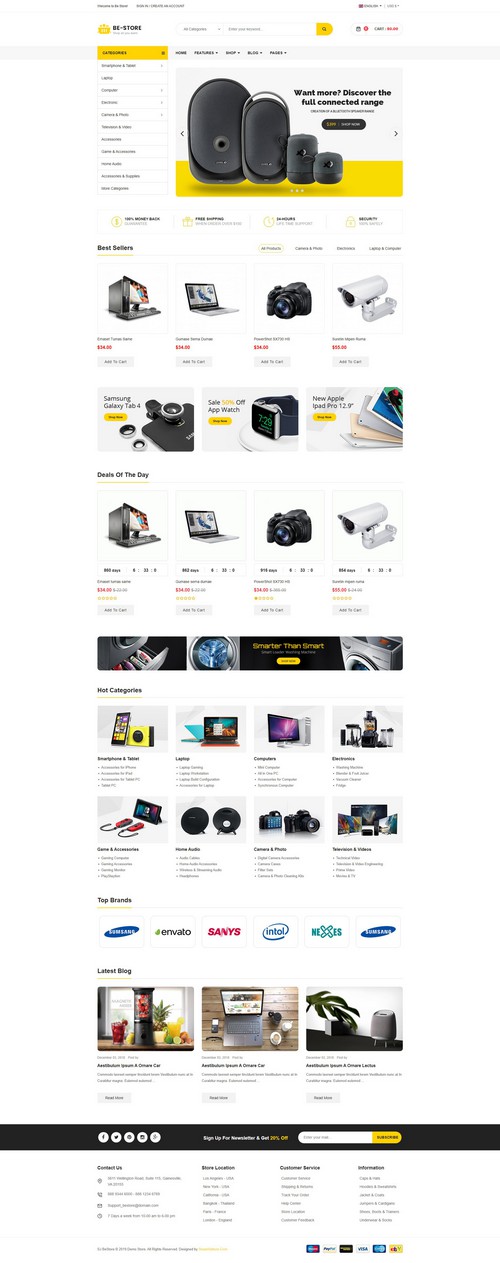 BeStore - Multipurpose Online Shop Joomla eCommerce Template
