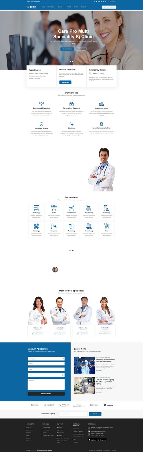Clinic - Elegant Clinic & Healthcare Responsive Joomla 4 Template