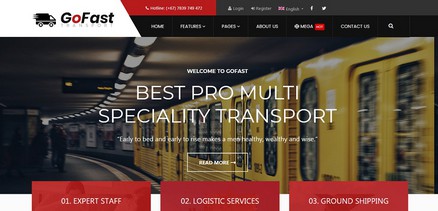 GoFast - Multipurpose Transport & Logistics Joomla 4 Template