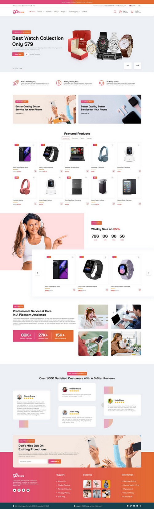 GoStore - Hitech/Digital Store Joomla 4 Template
