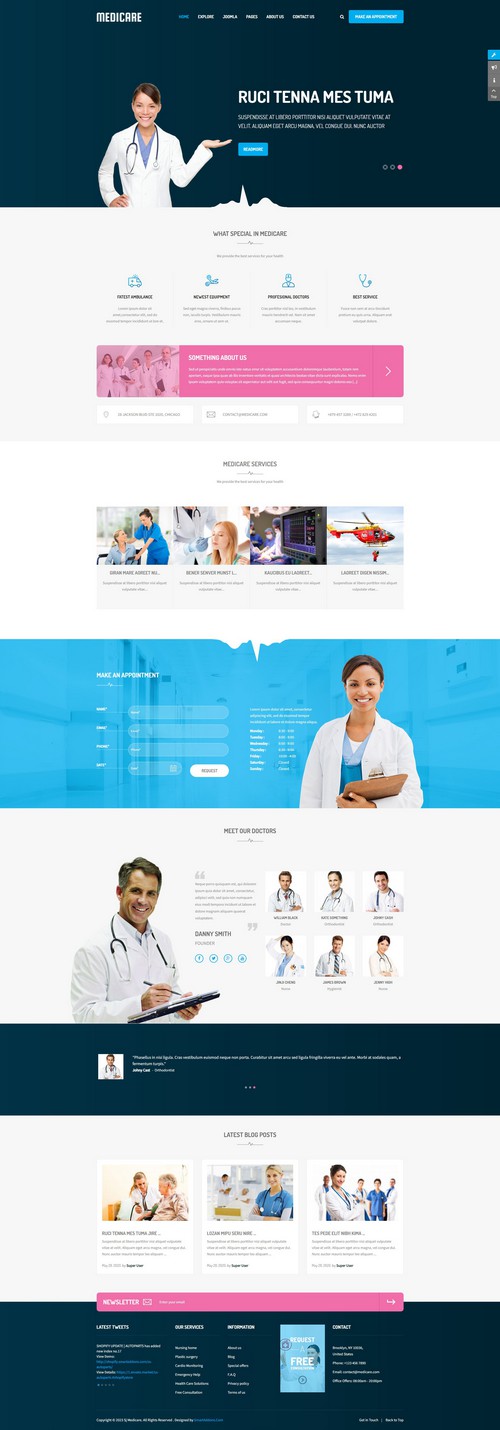 Medicare - Responsive Joomla Template For Medical Services