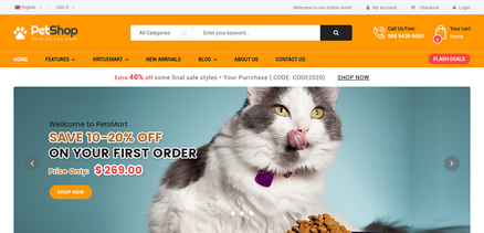 PetShop - Responsive Pet Shop Joomla 4 Template