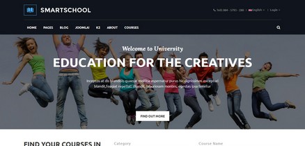 SmartSchool - Responsive School, Education Joomla 4 Template 