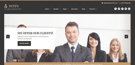 Suits - Responsive Attorneys and Law Firms Joomla 4 Template