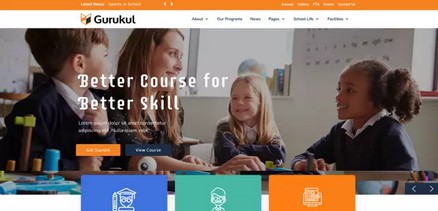 Gurukul - Joomla 4 Template for Schools, Universities or Online Classes
