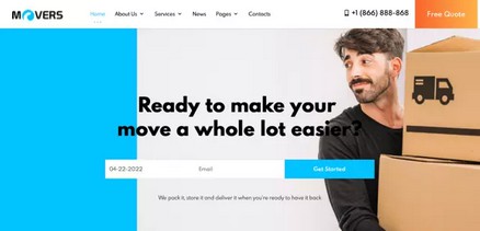 Movers - Joomla 4 Template for Moving and Logistics Services