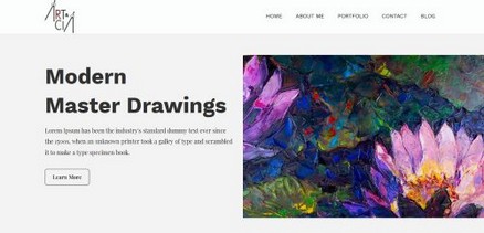 Arts - Artist Creative Design Gallery Free Joomla 4 Template