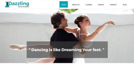 Dazzling - Responsive Dance Academy Joomla 4 Template