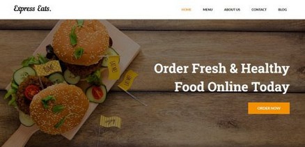 Express Eats - Online Food Restaurant Cafe Joomla 4 Template