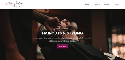 Hair Center Domenico - Beauty Shop Free Joomla 4 Template