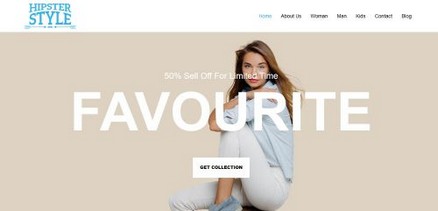 Hipster Style - Cloth Shop Free Reponsive Joomla 4 Template