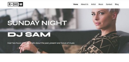 RadioM - Responsive Radio Station Joomla 4 Template Websites
