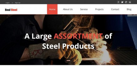 Real Steel - Professional Steel Business Joomla 4 Template