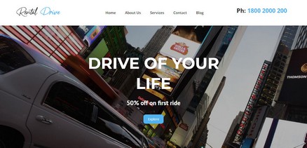 Rental Drive - Premium Car Rental Service Joomla 4 Template