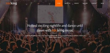 Rocking - Premium Event/Night Club Joomla 4 Template Sites