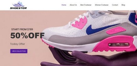 Shoestor - Shoes And Footwear Store Free Joomla 4 Template