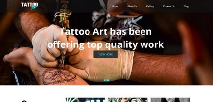 Tattoo Art - Tattoo Studio Free Premium Joomla 4 Template