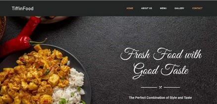 Tiffin Food - Lunch Food Delivery Services Joomla 4 Template