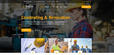 Aarian - Joomla 4 Template for Architects Building companies
