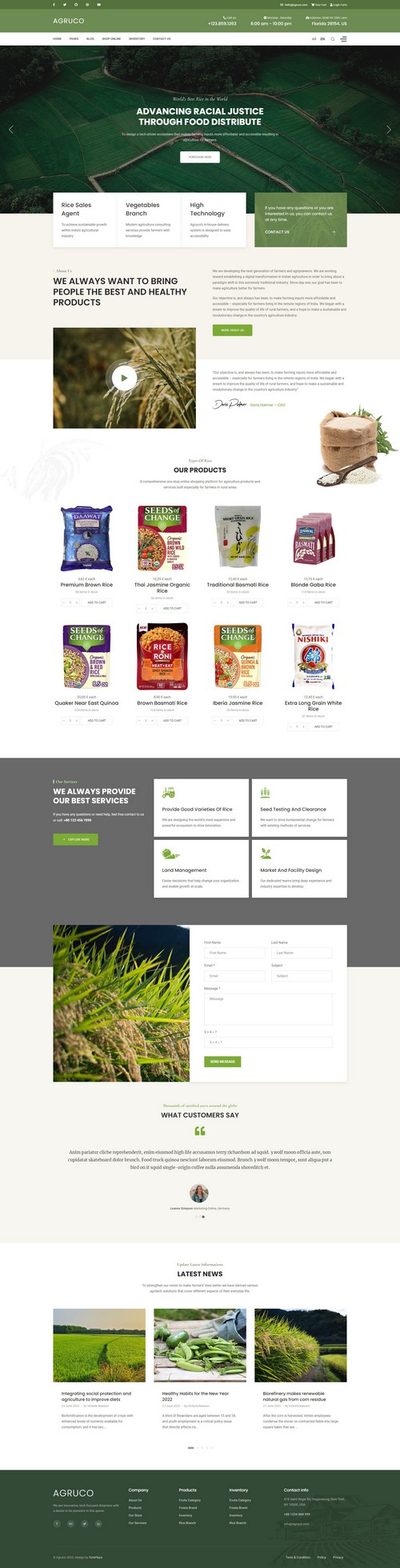 Agruco - Agriculture & Organic Food Joomla 4 Template