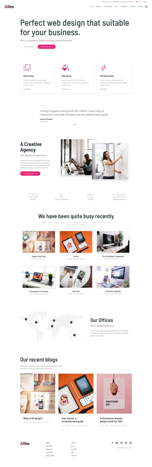 Alita - Web Design, Marketing & Portfolio Joomla 4 Template