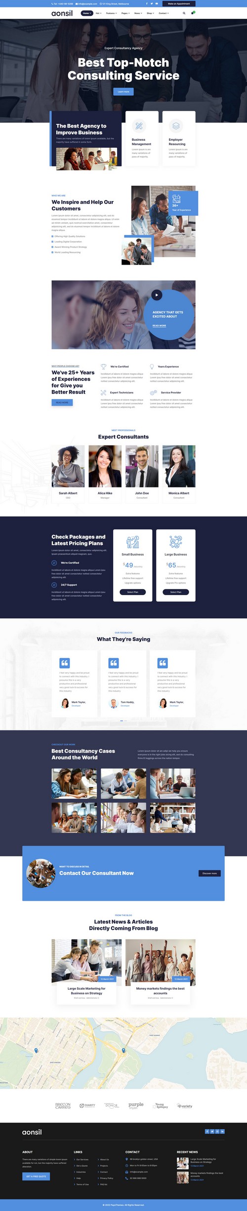 Aonsil - Responsive Joomla Template for Business Finance