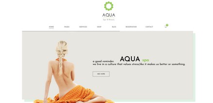 Aqua - Spa and Beauty Joomla VirtueMart 4 Template