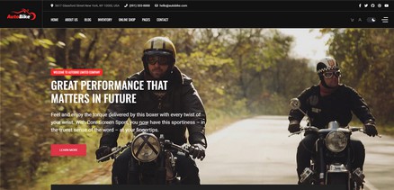 Autobike - Motorcycle Store & Bike Rental Services Joomla 4 Template