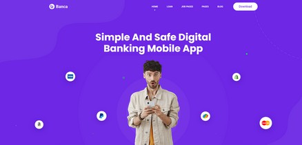 Banca - Responsive Banking & Business Loan Joomla 4 Website Template