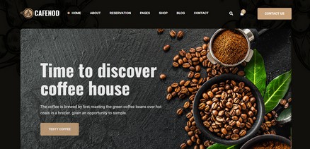 Cafenod - Coffee Shop and Restaurant Joomla 4 Template