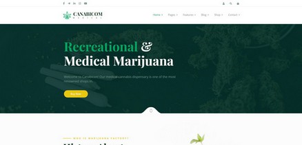 Canabicom - Medical Cannabis Joomla 4 Template