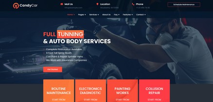 CandyCar - Joomla Template for Auto Service Websites