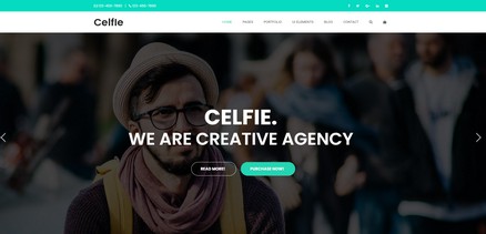 Celfie - Responsive Multipurpose Creative Joomla Template