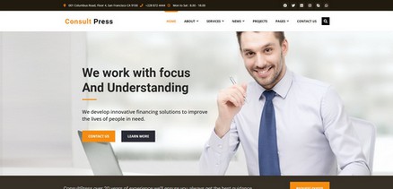 Consult press - Finance & Consulting Business Joomla 4 Template