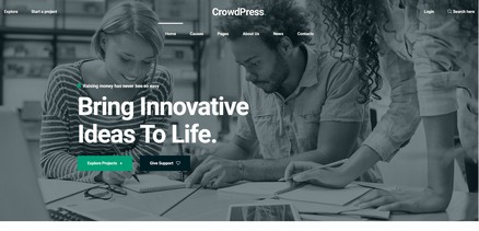 CrowdPress - Crowdfunding & Charity Joomla Template