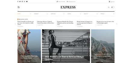 Express - Newspaper & News Joomla 4 Template