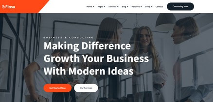 Finsa - Joomla Template for Consulting, Finance, Business