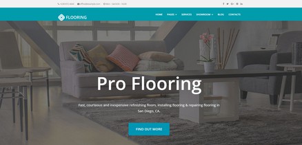 Flooring - Floor Repair / Refinish Joomla Website Template