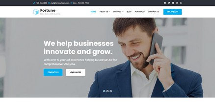 Fortune - Finance Business Consulting Joomla Template